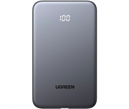 POWER BANK Ugreen "PB526", 10000mAh, 20W, 1 x USB, 1 x USB Type-C, 1 x USB Type-C integrat, gri, "75161B" (timbru verde 0.98 lei) 2 POWER BANK Ugreen "PB526", 10000mAh, 20W, 1 x USB, 1 x USB Type-C, 1 x USB Type-C integrat, gri, "75161B" (timbru verde 0.98 lei) - imagine 2