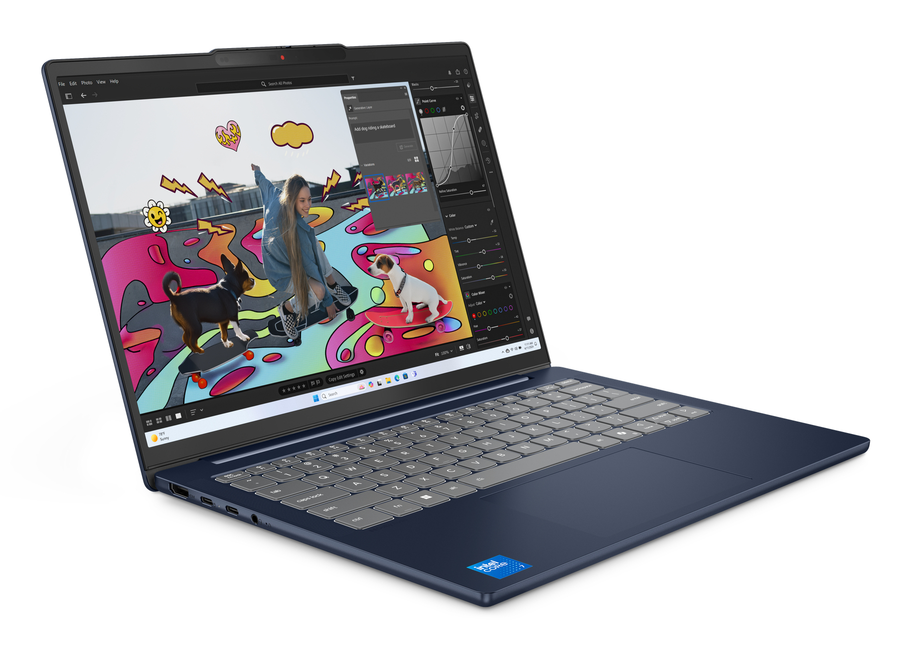14 IdeaPad Slim 5 14IMH10, WUXGA OLED, Procesor Intel® CoreTM Ultra 5 135H (18M Cache, up to 4.60 GHz), 16GB DDR5, 1TB SSD, Intel Arc, No OS, Cosmic Blue "83V60029RM" (timbru verde 3.5 lei) 4 14 IdeaPad Slim 5 14IMH10, WUXGA OLED, Procesor Intel® CoreTM Ultra 5 135H (18M Cache, up to 4.60 GHz), 16GB DDR5, 1TB SSD, Intel Arc, No OS, Cosmic Blue "83V60029RM" (timbru verde 3.5 lei) - imagine 4