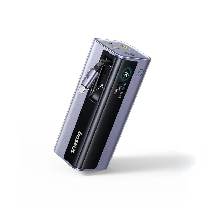 POWER BANK Baseus EnerGeek GR11, 20000mAh, 145W, 2 x USB Type-C, 1 x USB, cablu integrat USB Type-C, display, gri, "E0027B01" (timbru verde 0.98 lei) - 6932172691738 3 POWER BANK Baseus EnerGeek GR11, 20000mAh, 145W, 2 x USB Type-C, 1 x USB, cablu integrat USB Type-C, display, gri, "E0027B01" (timbru verde 0.98 lei) - 6932172691738 - imagine 3