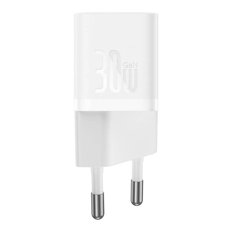 INCARCATOR retea Baseus, GaN5 Fast Charger 30W, 1 x USB Type-C 5V/3A, alb "CCGN070502" (timbru verde 0.18 lei) - 6932172624446 - imagine 2