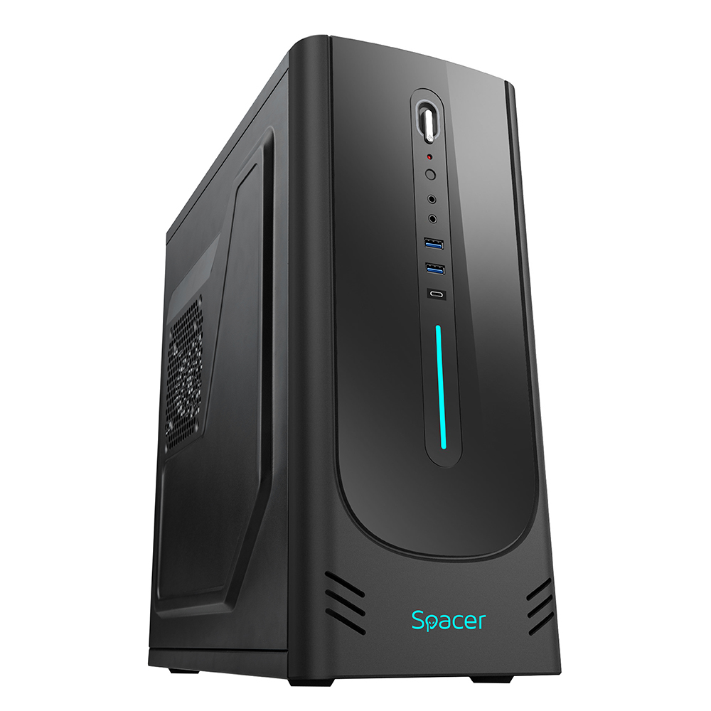 Sistem Desktop PC Office Spacer DeskPro R3, AMD Ryzen 3 3200, 8 GB DDR4, 240 GB SSD, No Os, negru,"SPACER-DeskPro-R3.3200-8D4S240" (timbru verde 7lei) 2 Sistem Desktop PC Office Spacer DeskPro R3, AMD Ryzen 3 3200, 8 GB DDR4, 240 GB SSD, No Os, negru,"SPACER-DeskPro-R3.3200-8D4S240" (timbru verde 7lei) - imagine 2