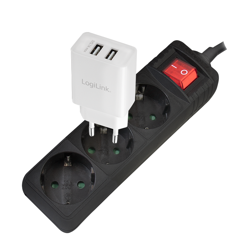 PRELUNGITOR LOGILINK, Schuko x 3, cablu 3G 1.5mm2, 230 V/16 A, 50 Hz, max. 3500 W, buton intrerupator iluminat, IP20, 1.4m, negru, "LPS206B" (timbru verde 0.8 lei) 2 PRELUNGITOR LOGILINK, Schuko x 3, cablu 3G 1.5mm2, 230 V/16 A, 50 Hz, max. 3500 W, buton intrerupator iluminat, IP20, 1.4m, negru, "LPS206B" (timbru verde 0.8 lei) - imagine 2