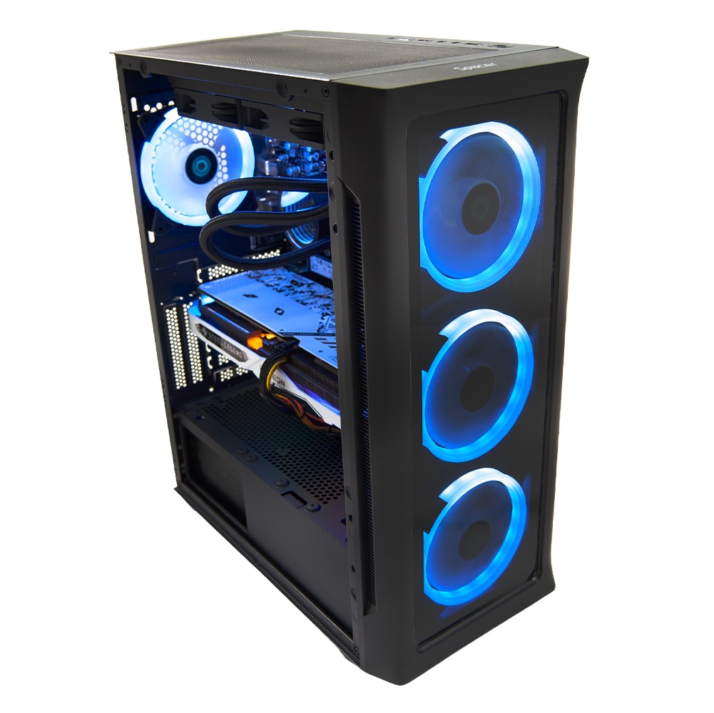 Sistem Desktop PC Gaming Spacer Unbreakable i5, Intel i5-14400F, 16GB DDR5, 1TB SSD, RX7600 8GB, No Os, Negru, „SPACER-Unbreakable-i5.1400F-16D5S1T” (timbru verde 7lei)