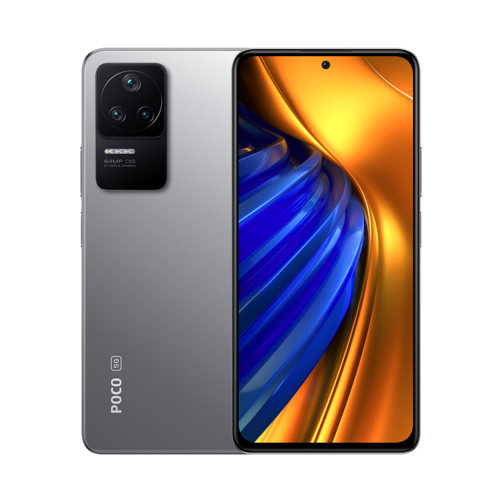 Smartphone Poco F4 128GB 6GB RAM 5G Dual SIM Moonlight Silver „MZB0BMUEU” (timbru verde 0.45 lei)