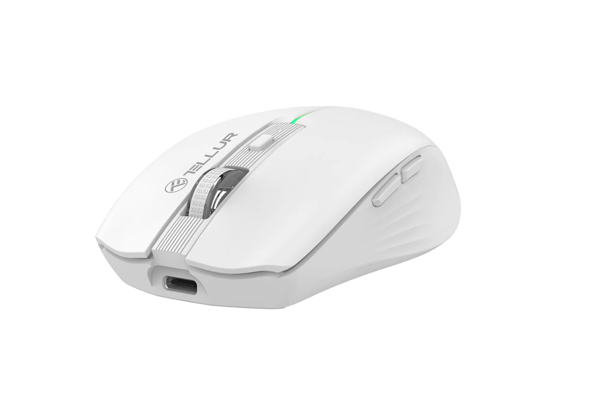 Mouse Tellur Silent Click, Wireless, White "TLL491221" (timbru verde 0.18 lei) 2 Mouse Tellur Silent Click, Wireless, White "TLL491221" (timbru verde 0.18 lei) - imagine 2
