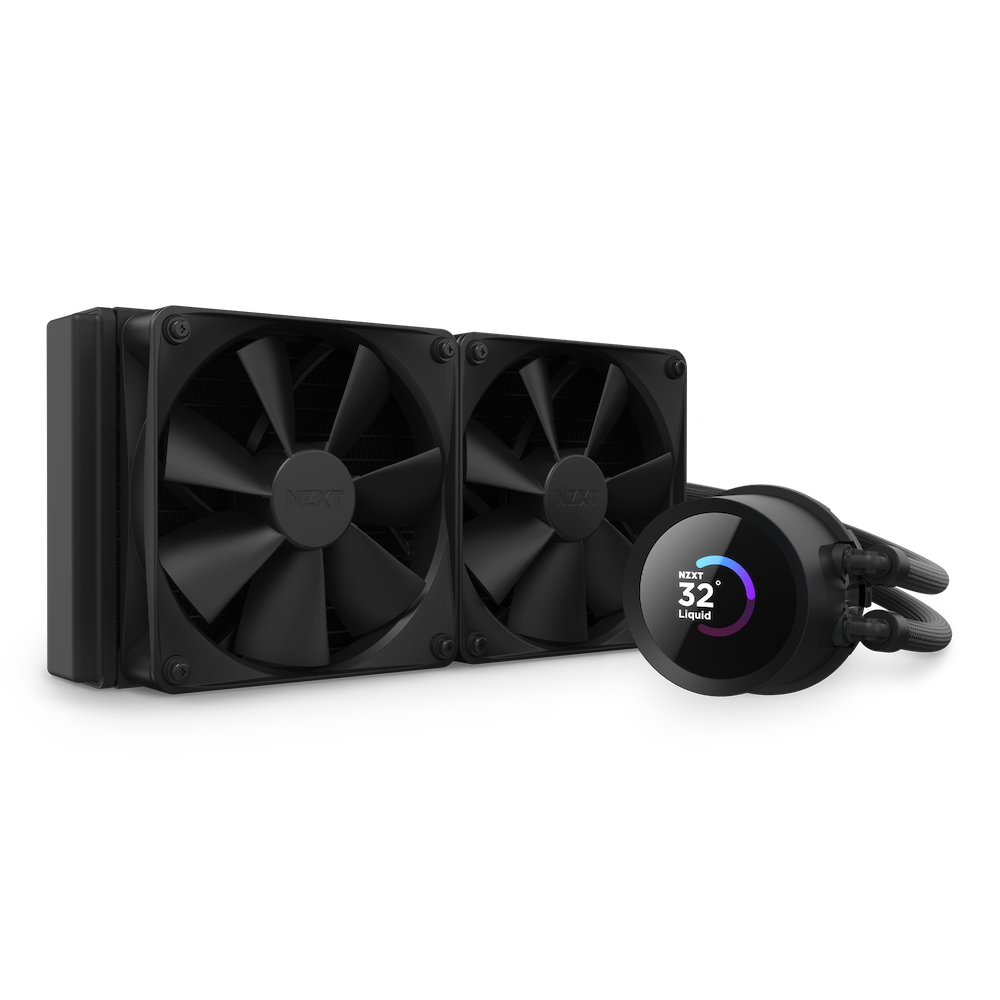 Cooler NZXT „Kraken 240”, skt universal, racire cu lichid, ventilator 120 mm x 2, 1800 rpm, „RL-KN240-B1” (timbru verde 2.00 lei)