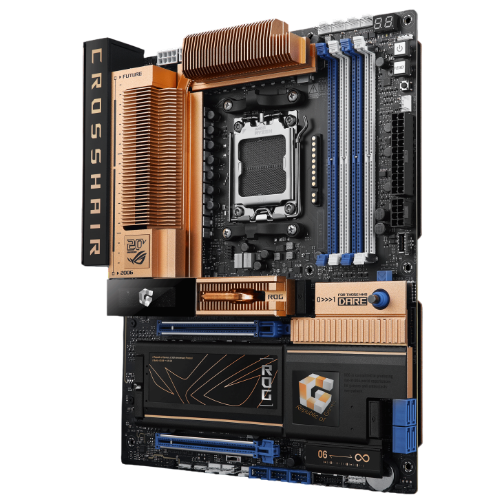 Placa de baza Asus ROG CROSSHAIR 2006, AM5, DDR5, ATX, Negru, 90MB1PP0-M0EAY0 "ROG CROSSHAIR 2006" 2 Placa de baza Asus ROG CROSSHAIR 2006, AM5, DDR5, ATX, Negru, 90MB1PP0-M0EAY0 "ROG CROSSHAIR 2006" - imagine 2