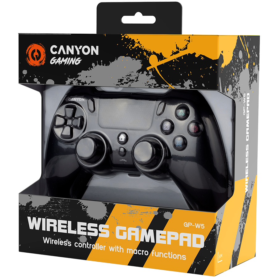 Gamepad Canyon GP-W5 PS4 wireless negru - imagine 4