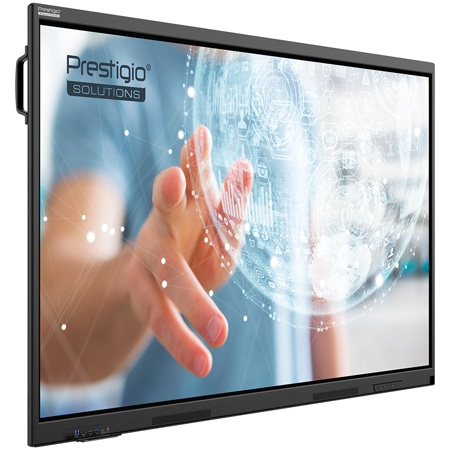 PRESTIGIO SOLUTIONS Multiboard 75-inch Light Series Gen 7, Android 14, Google EDLA, AI button, 8/128GB, 50TP, black - imagine 3