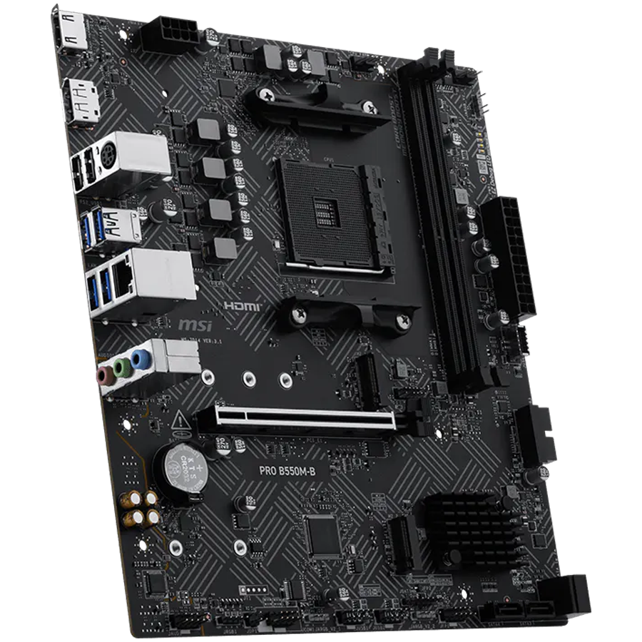 Placa de baza MSI PRO B550M-B AM4 mATX - imagine 2