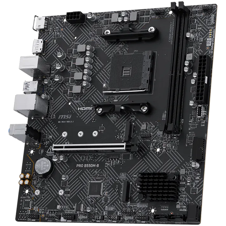 Placa de baza MSI PRO B550M-B AM4 mATX - imagine 3