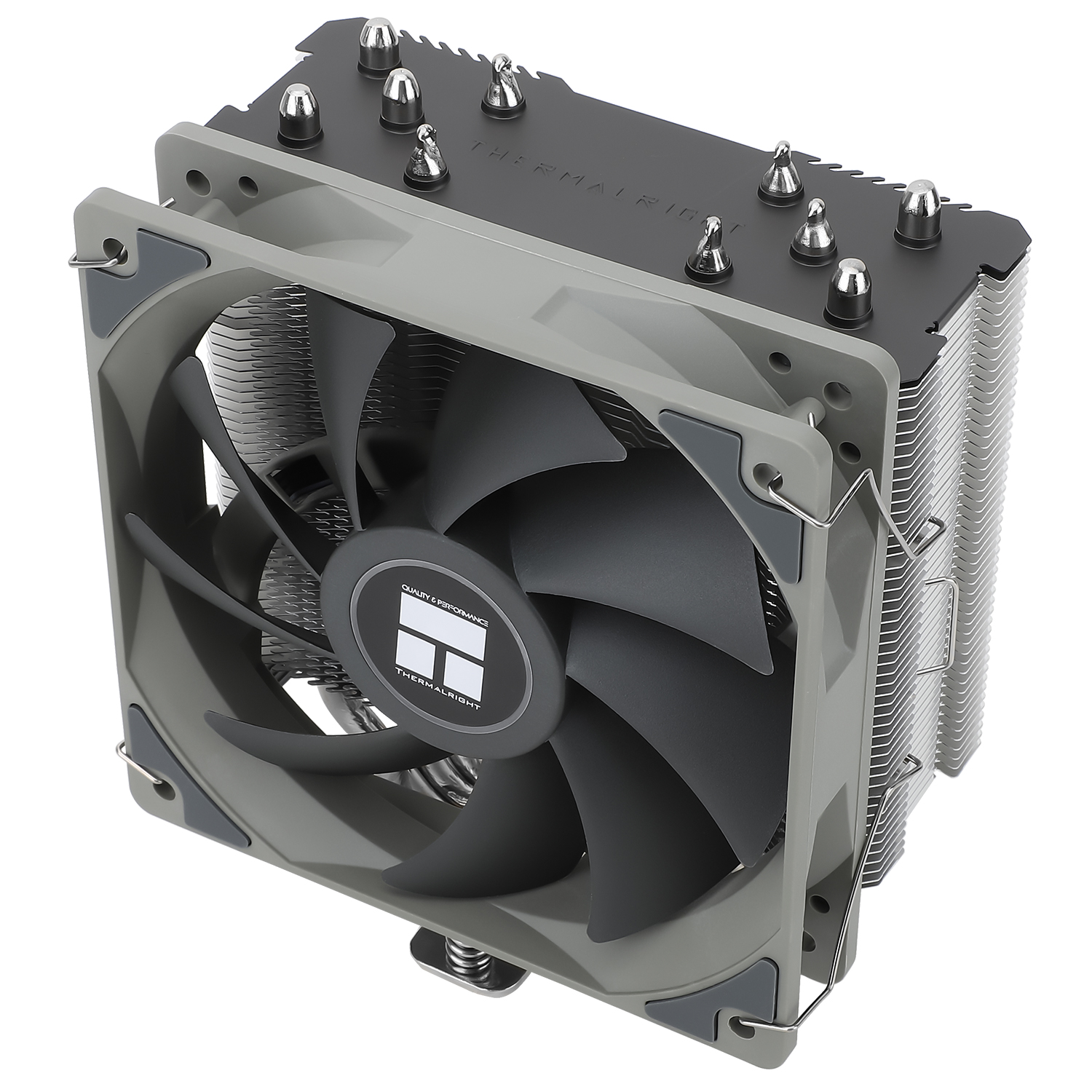 COOLER Thermalright "Assassin King 120 SE" skt. Intel si AMD, racire cu aer, vent. 120mm, 1550 rpm, 5 heatpipe, inaltime 148mm, fara LED, gri,"Assassin King 120 SE" (timbru verde 0.8 lei) - imagine 2