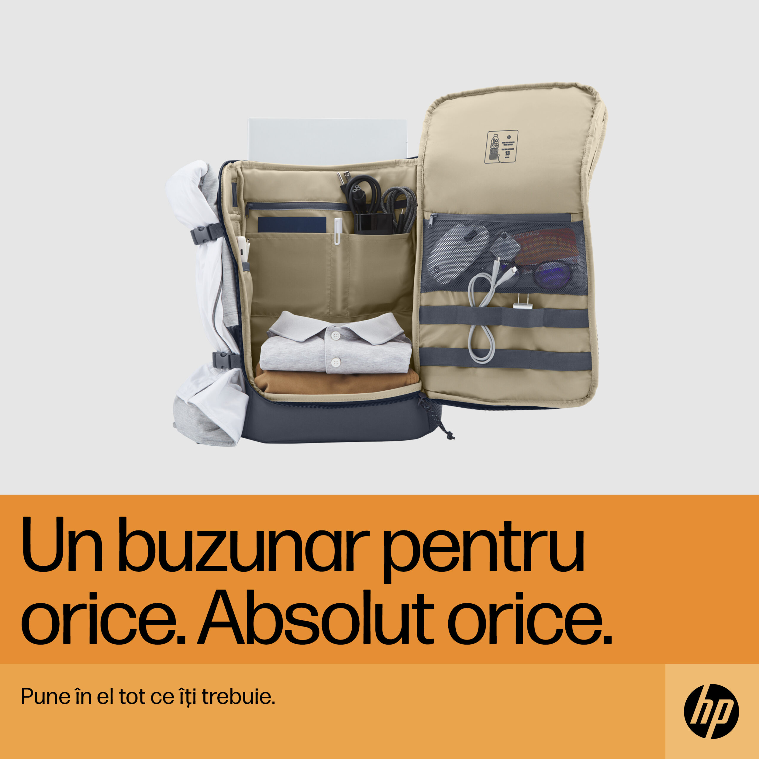 HP Travel 25L IGR 15.6inch Backpack "6B8U4AA" - imagine 5