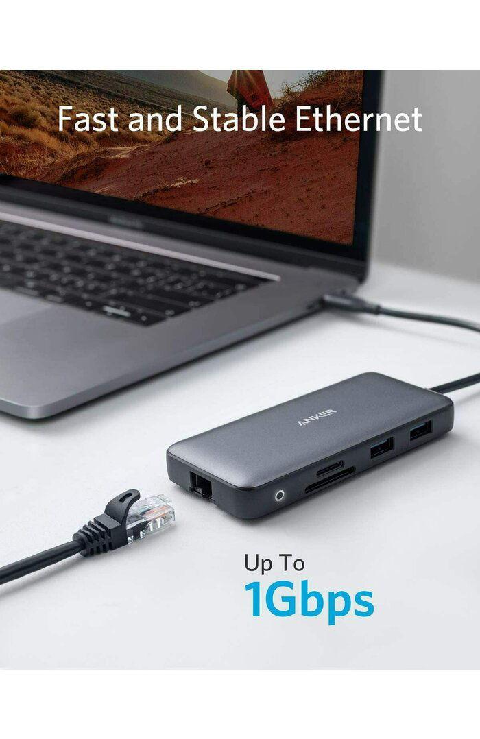 Dock Anker 553 USB-C 8-in-1 gri - imagine 5
