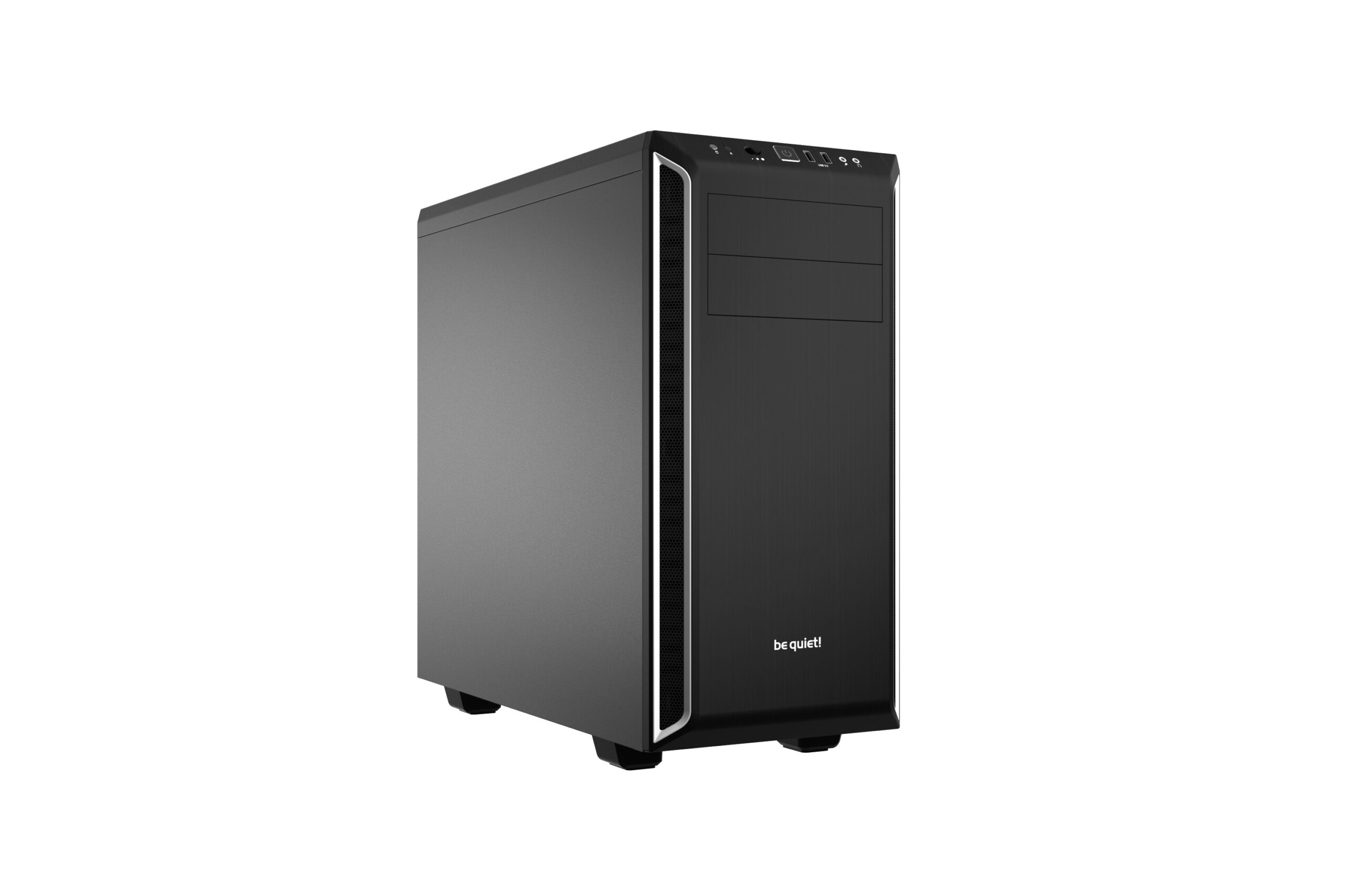 CARCASA be quiet! "PURE BASE 600", Middle Tower, ATX, fara sursa, 2xfan, USB 3.2 gen 1 x 2, audio+mic, PSU shroud, 7 sloturi expansiune, iluminare , argintiu, "BG022" (timbru verde 0.24lei)
