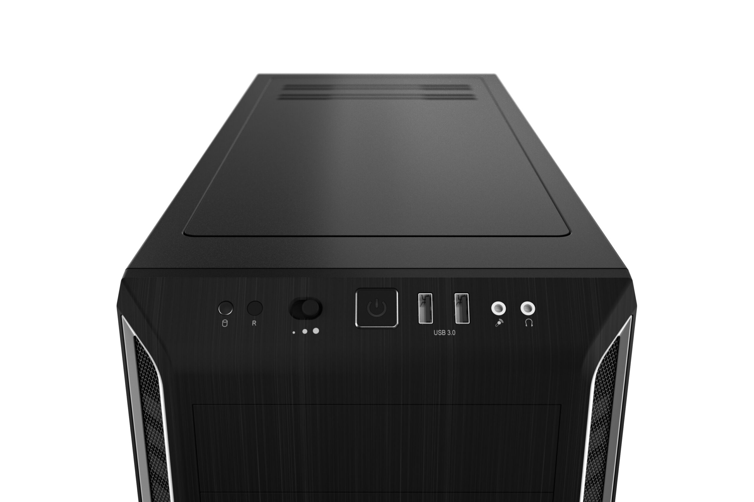 CARCASA be quiet! "PURE BASE 600", Middle Tower, ATX, fara sursa, 2xfan, USB 3.2 gen 1 x 2, audio+mic, PSU shroud, 7 sloturi expansiune, iluminare , argintiu, "BG022" (timbru verde 0.24lei) - imagine 3