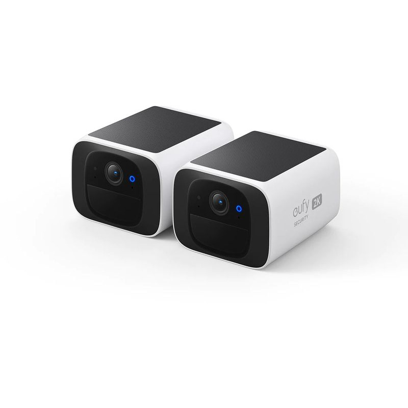 Kit 2 camere supraveghere Anker "SoloCam S220", bullet, 2K, , wireless, stocare interna 8GB, panou solar integrat, IP67,, "E8134321" (timbru verde 1.6 lei) - 0194644125790
