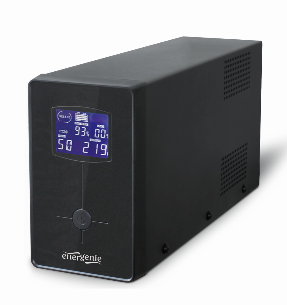 UPS GEMBIRD, Line Int. cu management, mini tower, 3000VA/1800W, AVR, IEC x 3/ Schuko x 3, 4 x baterie 12V/7Ah, display LCD, back-up 1 - 10 min., "EG-UPS-036", (timbru verde 11 lei)