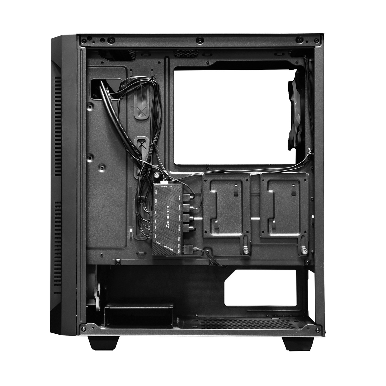 Carcasă Chieftec Hunter GS-01B-OP ATX RGB neagră - imagine 3