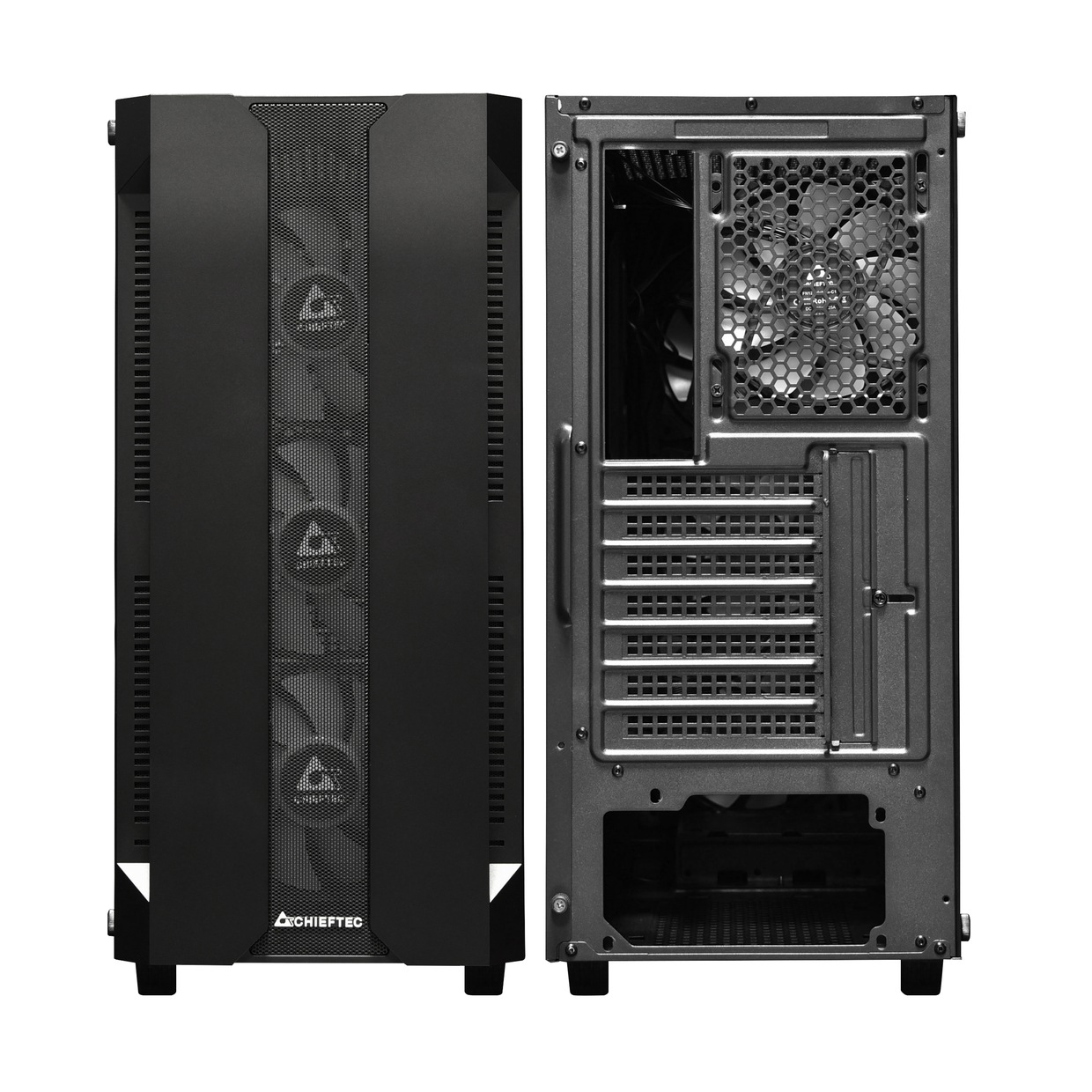 Carcasă Chieftec Hunter GS-01B-OP ATX RGB neagră - imagine 5