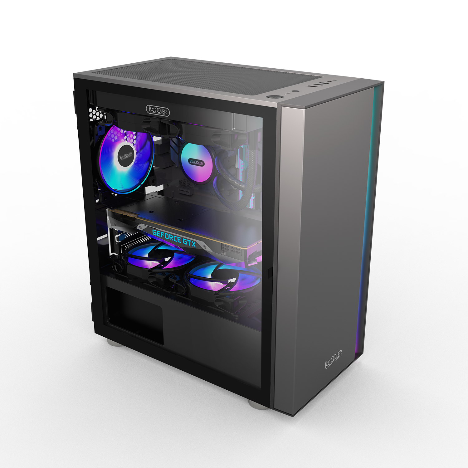 Carcasă PCCOOLER LM300G ARGB mATX ITX - imagine 2