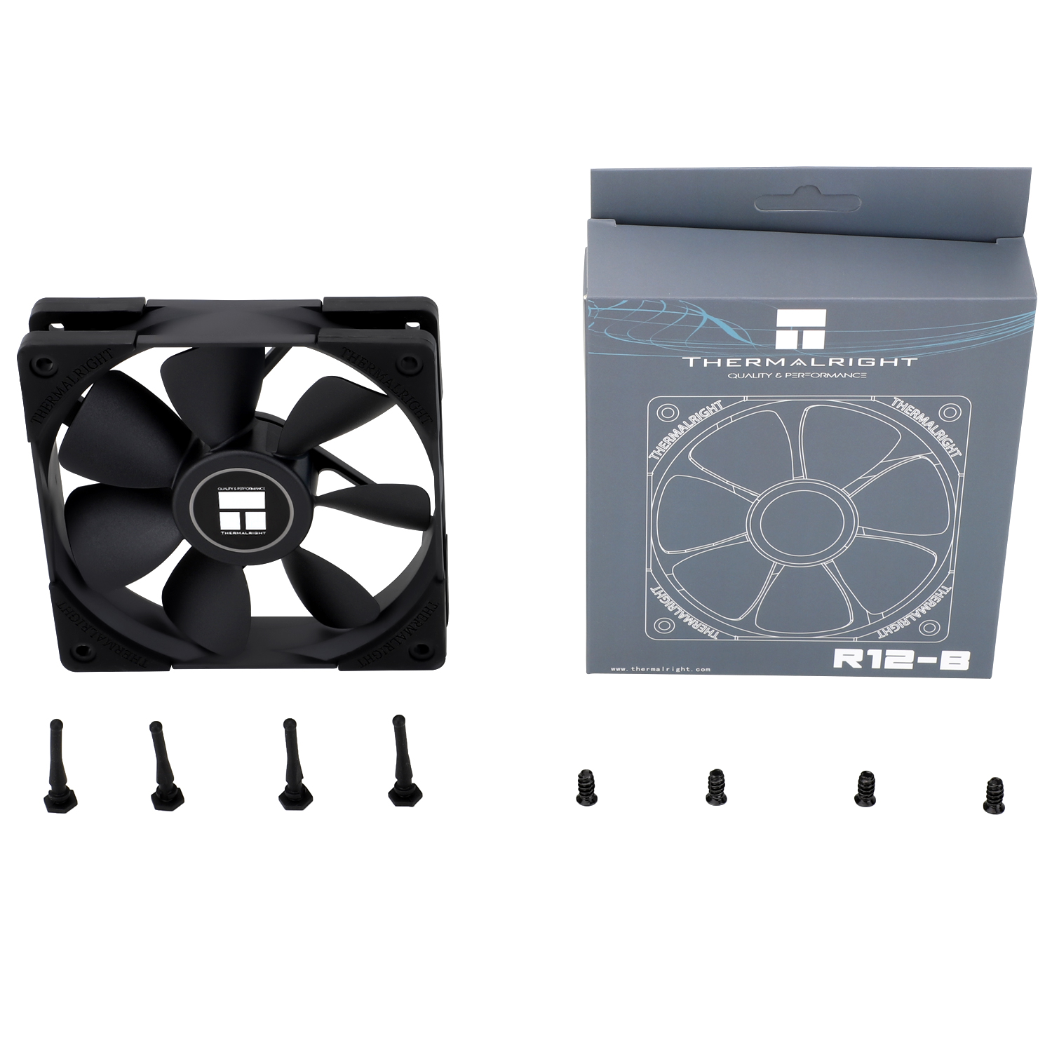 Ventilator Thermalright, 120mm, 400 - 1500 rpm, S-FDB Bearing, 65.25 cfm, RGB - AURA Sync, , negru, "TL-R12-B" (timbru verde 0.18lei) - imagine 3