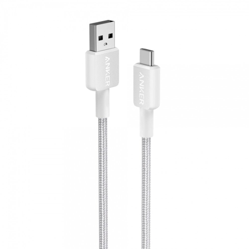 Cablu Anker USB-A USB-C A81H5G21 0 9m braided alb - imagine 2