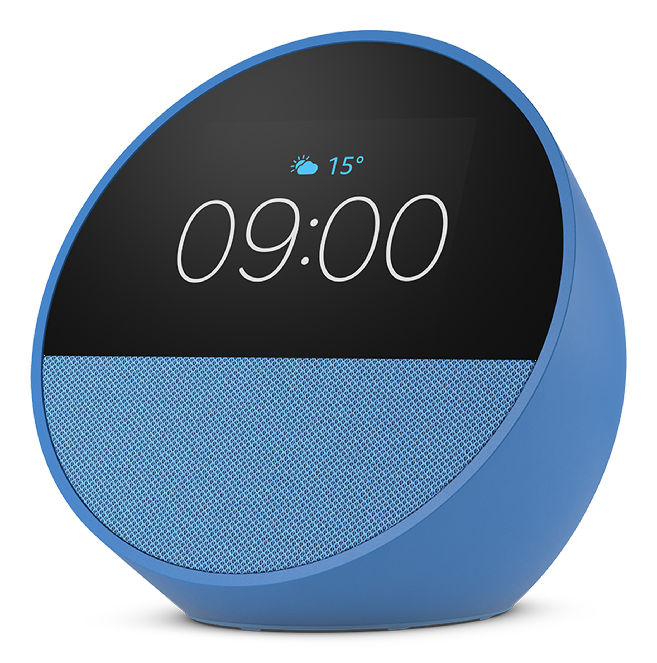 Boxă Inteligentă Amazon Echo Spot 2024 Ocean Blue cu Alexa - imagine 2