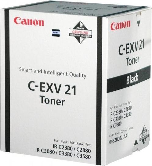 Toner Original Canon Black, EXV21BK, pentru IR C2380I|IR C2880|IR C2880I|IR C3080|IR C3080I|IR C3380|IR C3380I|IR C3580|IR C3580, 26K,NOPP, "CF0452B002AA"