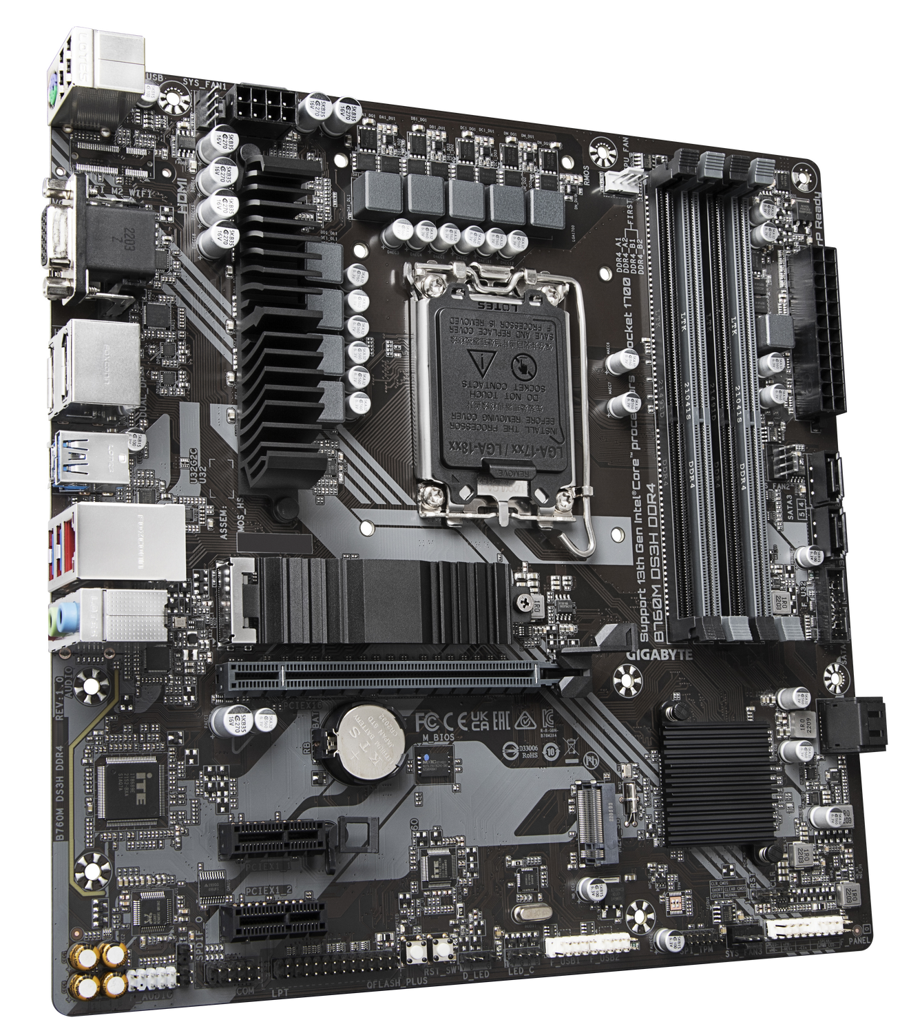 Placă de bază Gigabyte B760M DS3H DDR4 mATX LGA1700 - imagine 3