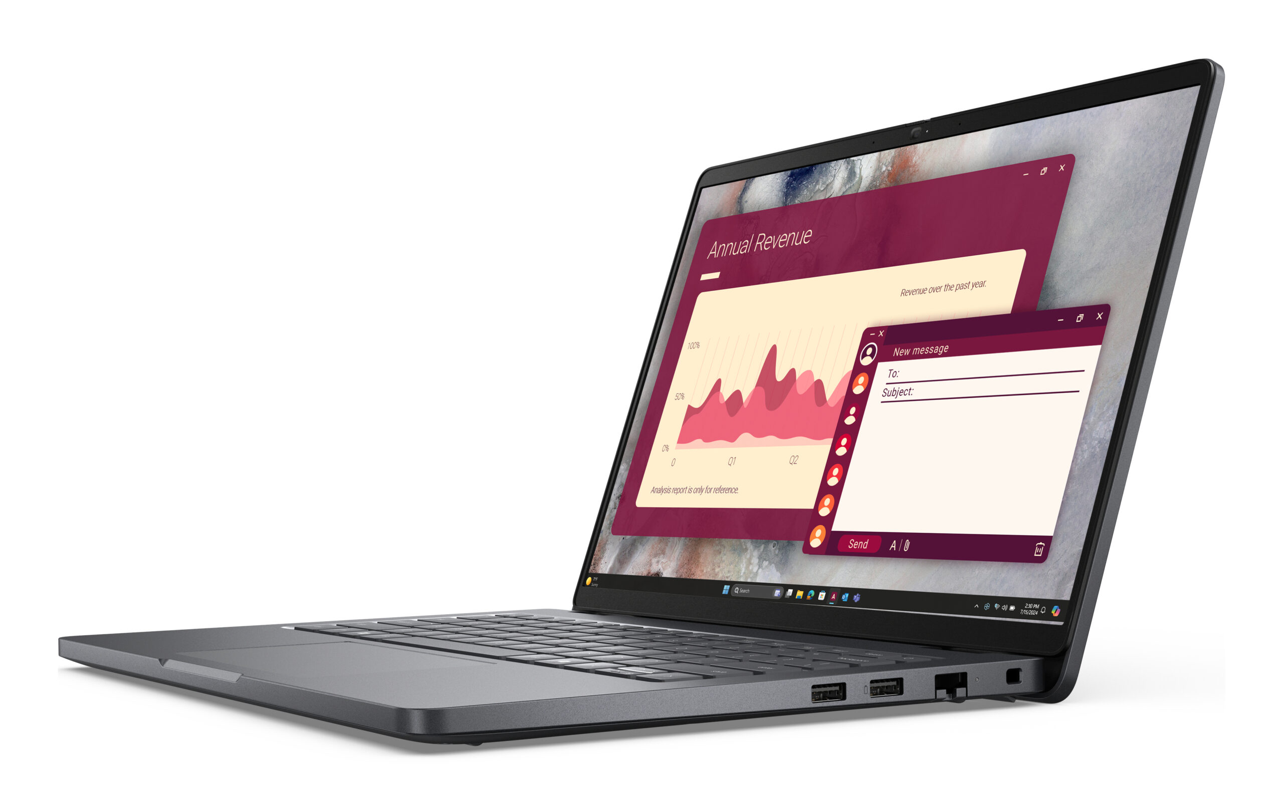 Laptop Dell Pro 14 PC14250 Core 5 120U 16GB 512GB FHD+ - imagine 3