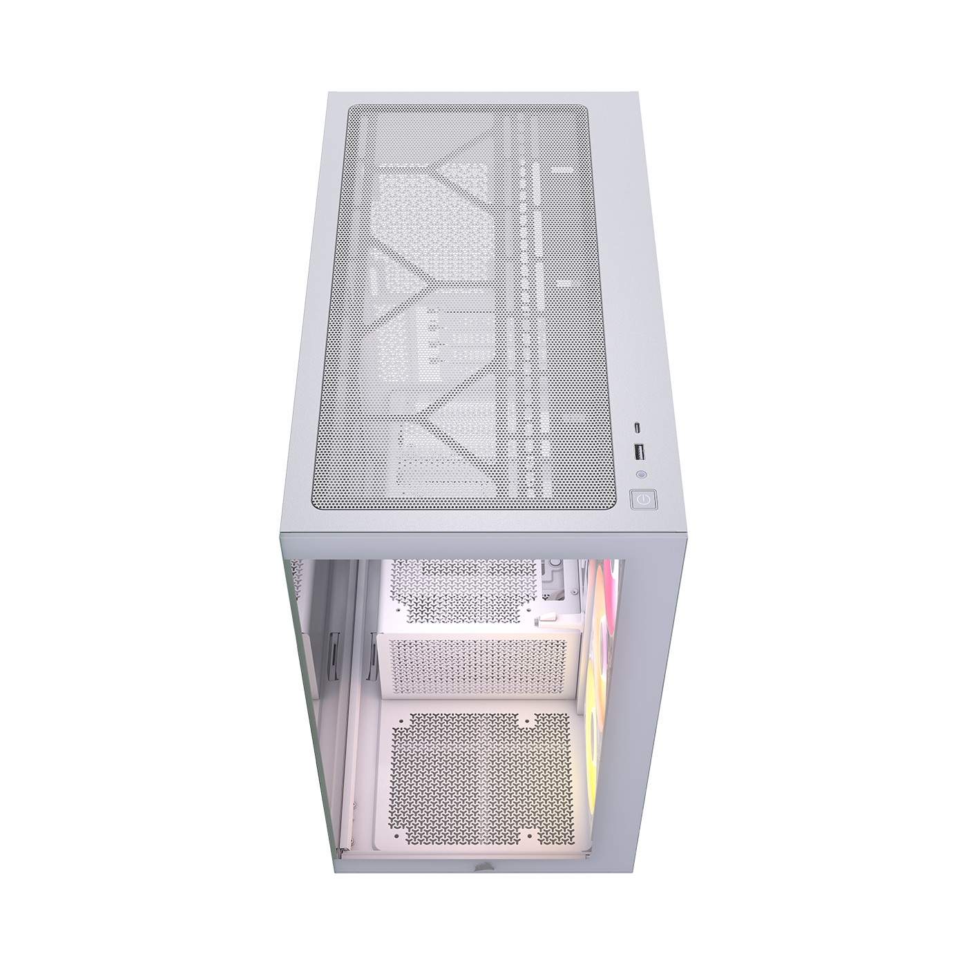 Carcasă Corsair 2800X RS-R ARGB Micro-ATX alb CC-9011348-WW - imagine 3