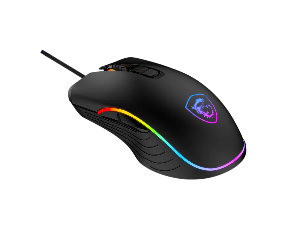 Mouse gaming MSI FORGE GM300 7200 DPI RGB USB negru - imagine 4
