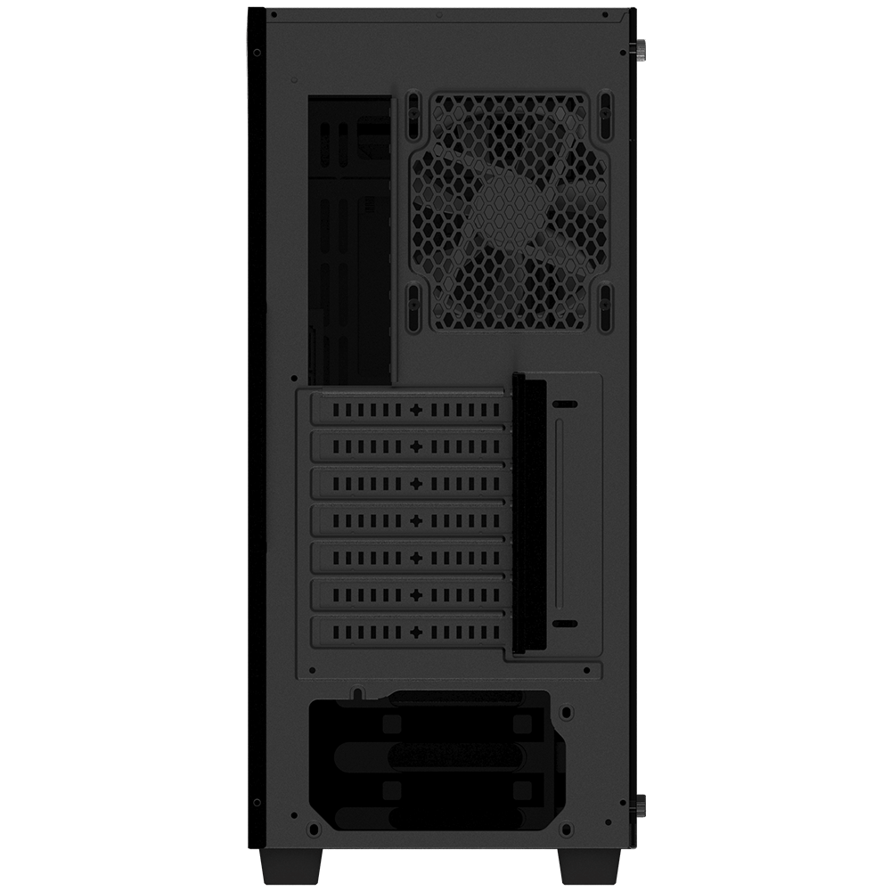 CARCASA GIGABYTE Middle Tower, ATX, "C200 GLASS", fara sursa, sticla securizata, fan x 1, USB 3.0 x 2, Jack 3.5 mm x 2, mesh pt. filtrare praf, negru, "GB-C200G" (timbru verde 0.08 lei) - imagine 9