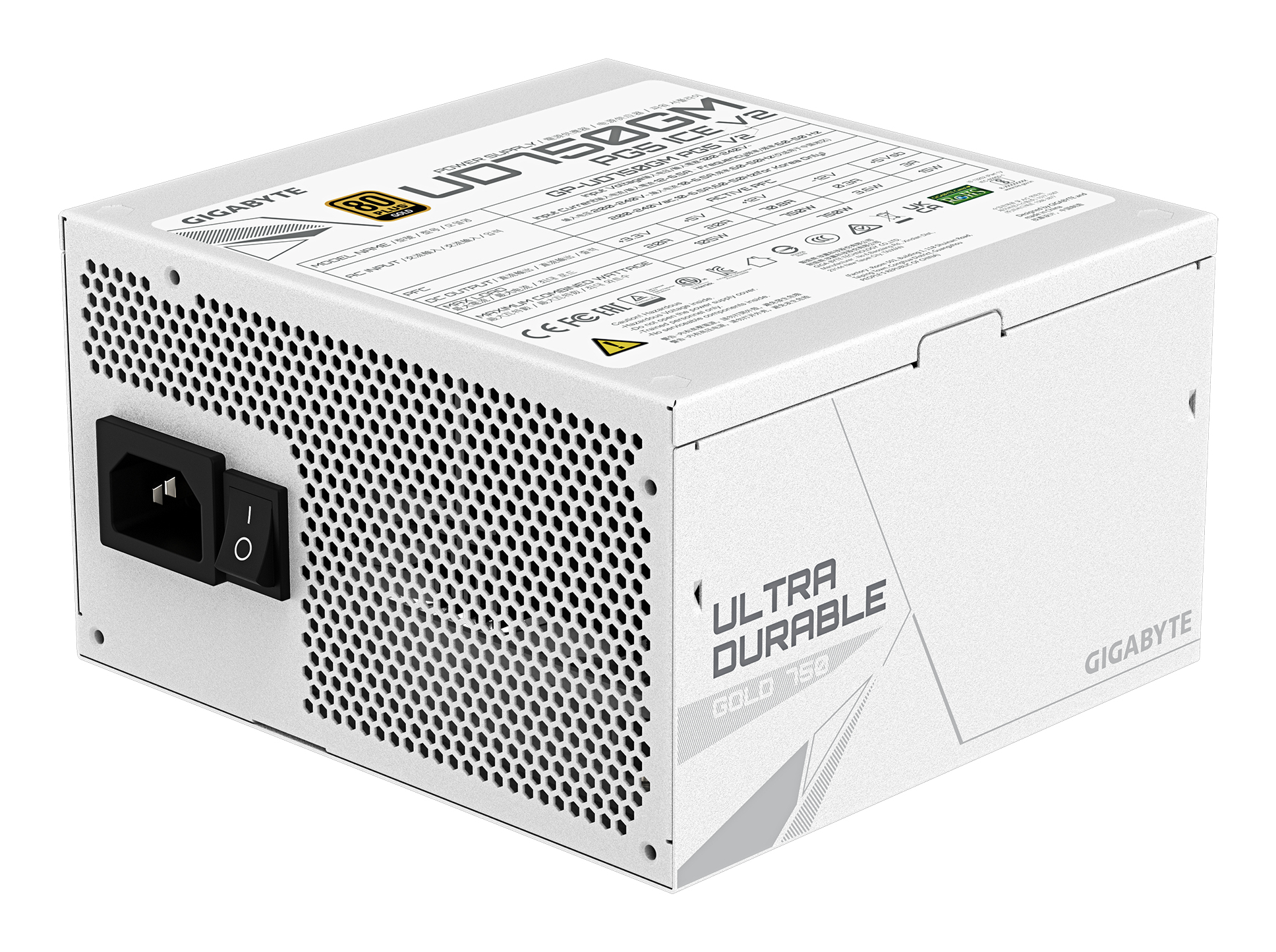 Sursă Gigabyte UD750GM PG5 750W ICE ATX 3.1 - imagine 4