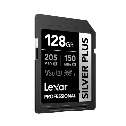 Card memorie Lexar Professional Silver Plus SDXC 128GB UHS-I - imagine 2