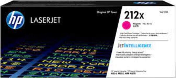 Toner Original HP Magenta, nr.212X, pentru Laser Jet M555x|M554dn|M555dn|MFP M578c|M578z|M578f, 10k, incl.TV 1.2incl.TV „W2123X”