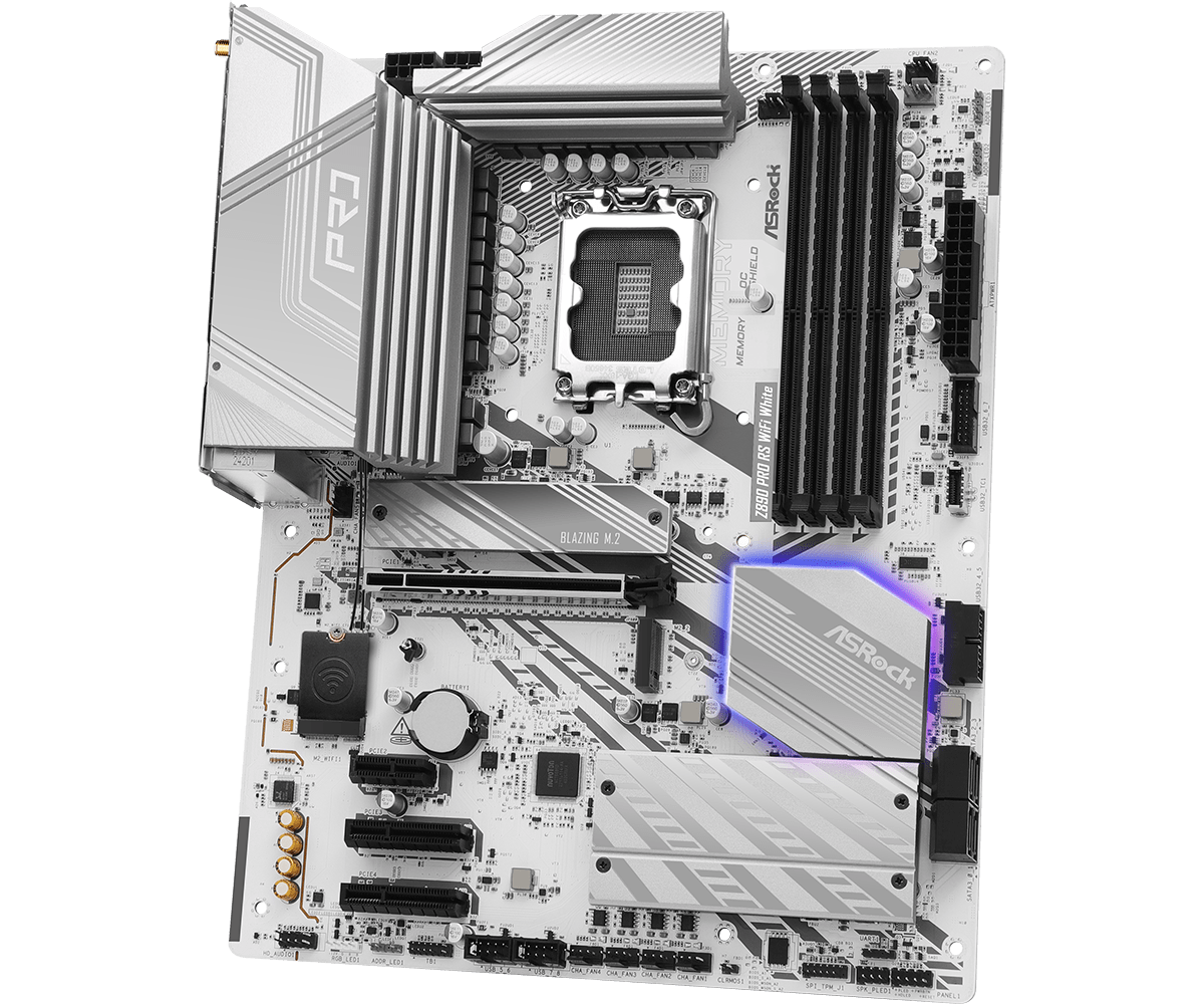 MB Asrock Z890 PRO RS WIFI WHITE LGA1851 - imagine 10