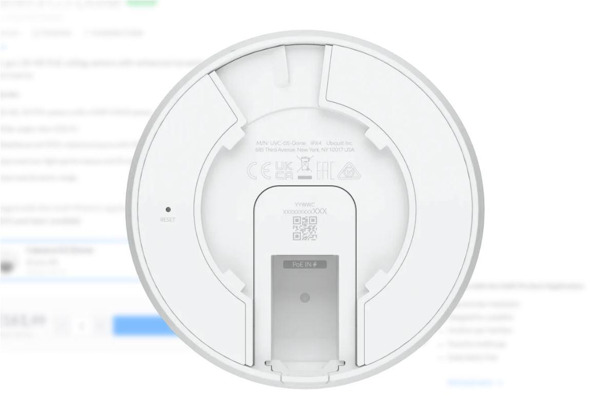 Cameră IP Ubiquiti G5 Dome PoE UVC-G5-DOME - imagine 3