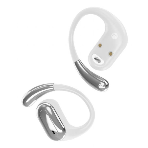 CASTI Gembird, wireless, open-ear - butoni, pt smartphone, microfon pe casca, conectare prin Bluetooth 5, alb, USB-C, "OWS-01-W", (include TV 0.15 lei) - imagine 2