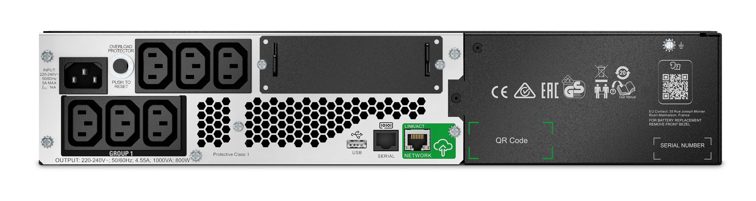 UPS SMART 1000VA 2U 230V/SMTL1000RMI2UC APC "SMTL1000RMI2UC" (timbru verde 11 lei) - imagine 2