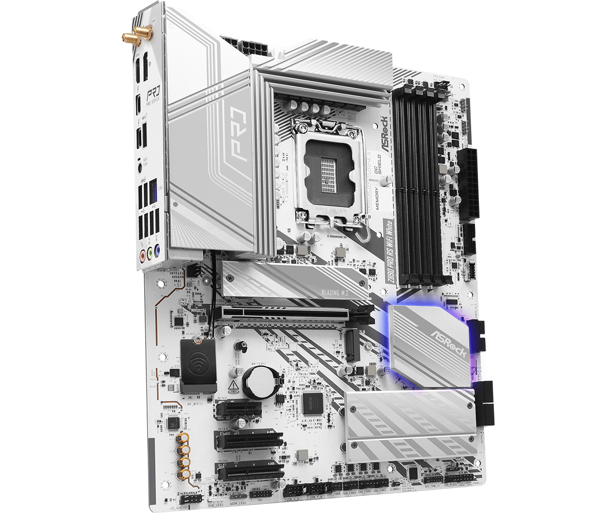 MB Asrock Z890 PRO RS WIFI WHITE LGA1851 - imagine 4