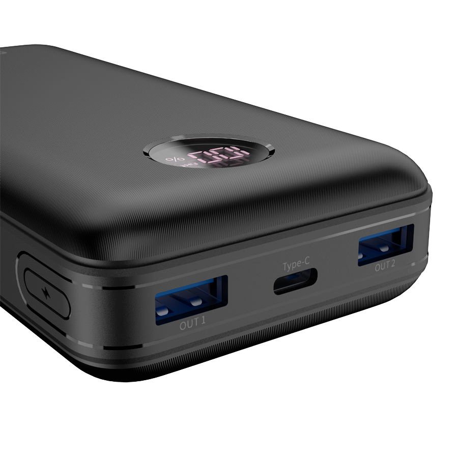 CANYON power bank PB-2002 LED 20000 mAh PD 20W QC 3.0 Black - imagine 3