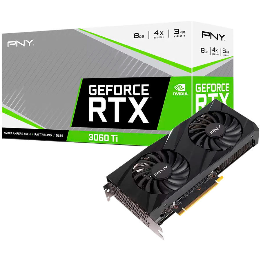 Placă video PNY RTX 3060 Ti 8GB VERTO Dual Fan - imagine 5