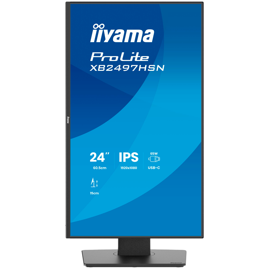 Monitor Iiyama ProLite XB2497HSN-B1 23.8" USB-C docking - imagine 2