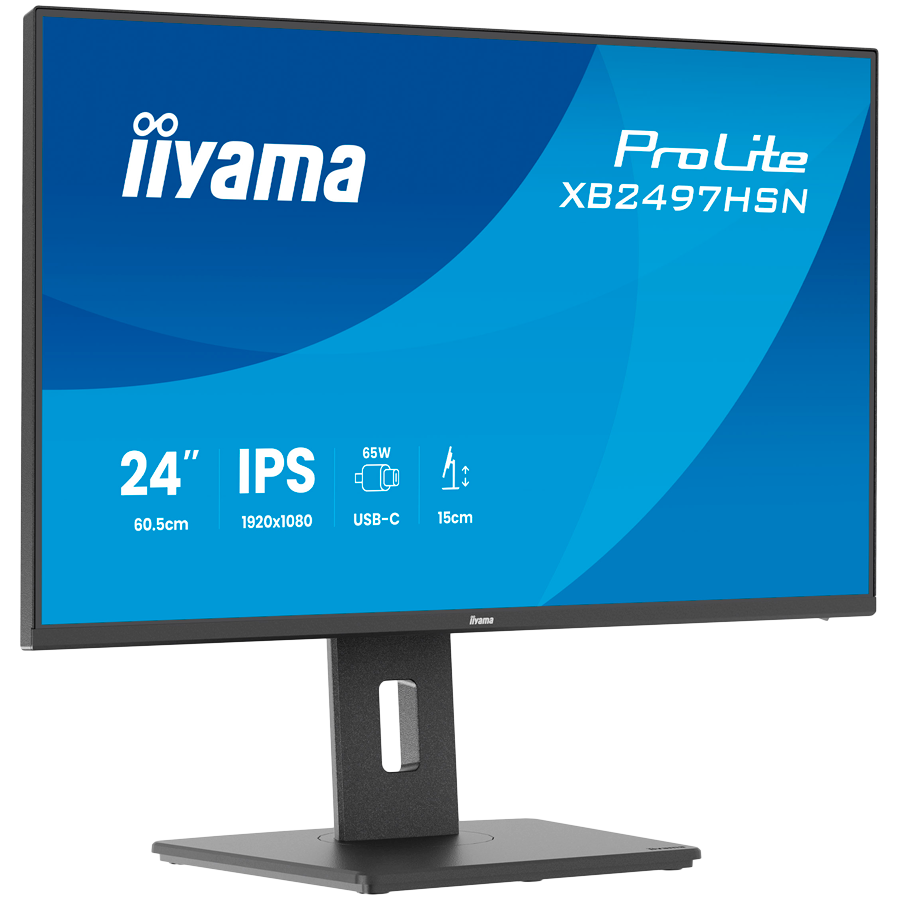Monitor Iiyama ProLite XB2497HSN-B1 23.8" USB-C docking - imagine 3