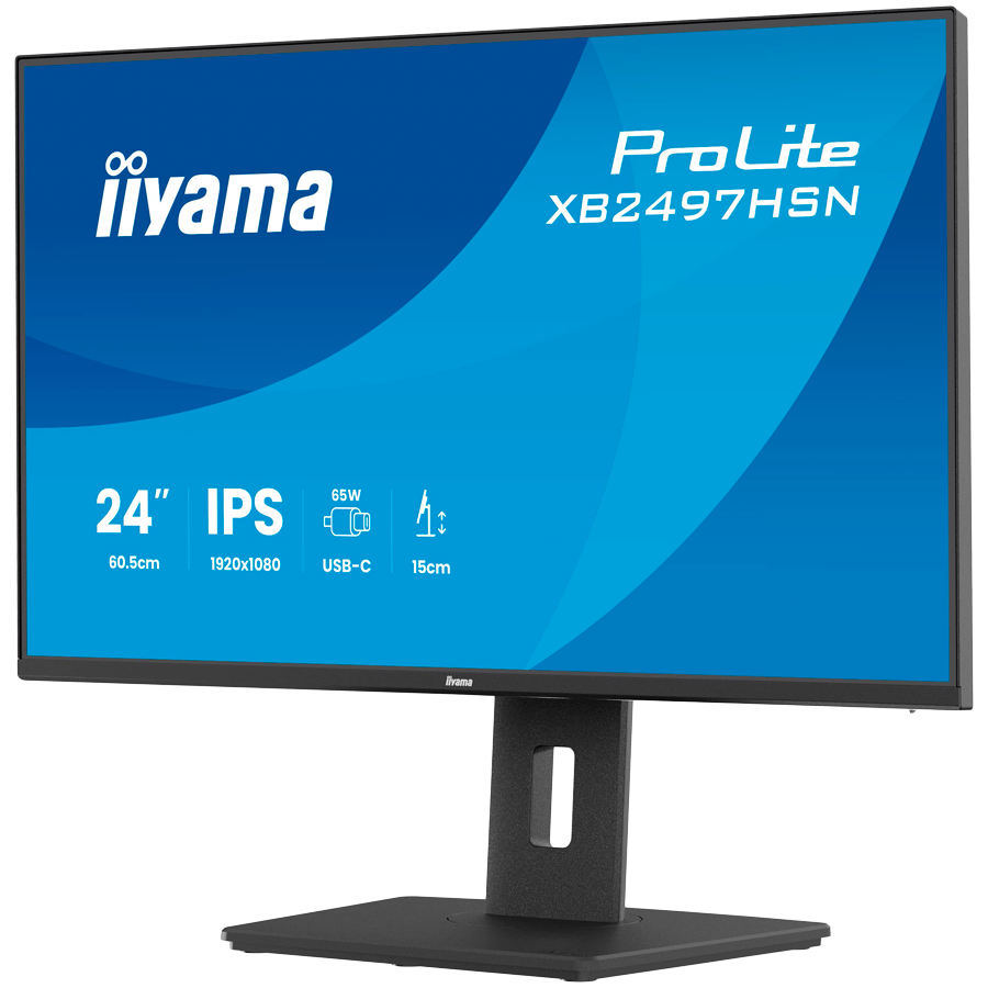 Monitor Iiyama ProLite XB2497HSN-B1 23.8" USB-C docking - imagine 4