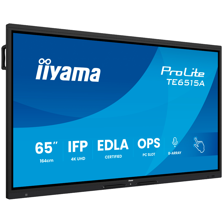 iiyama ProLite TE6515A-B2AG - 65 LED-backlit touchscreen (multi touch) / 8-microphone array / optional slot-in PC capability - 4K UHD - imagine 2