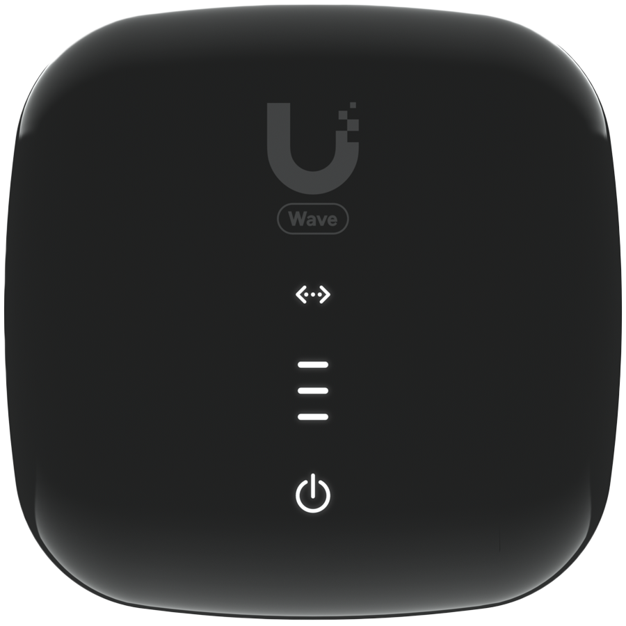 Ubiquiti Wave-Fiber-ONU-20 A GPON optical network unit with a 2.5 GbE port that delivers 1.2 Gbps uplink / 2.5 Gbps downlink speeds at distances up to 20 km