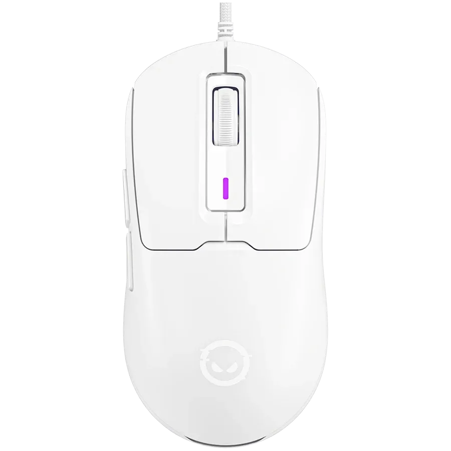 Mouse gaming Lorgar MSA10R alb